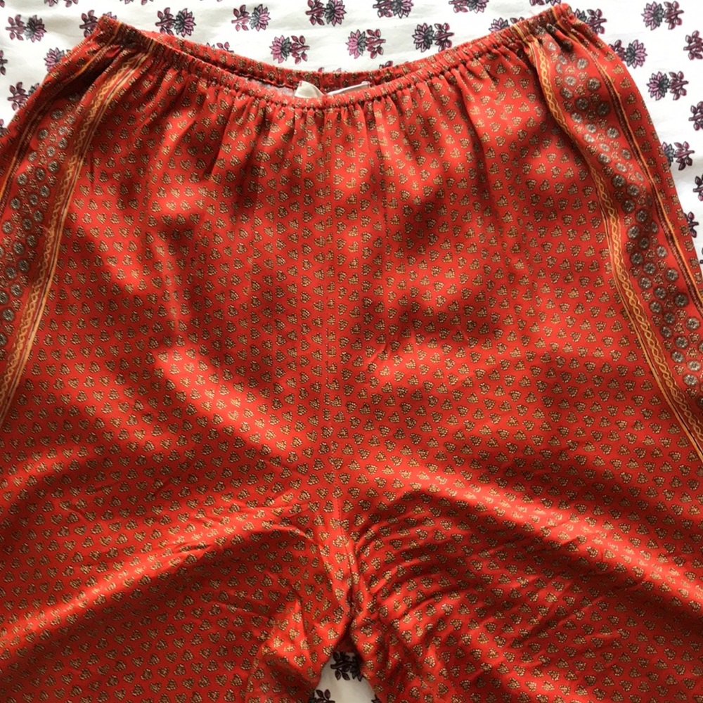 Doen Persimmon Cacilda Silk Pant S/M Size 6 - Picture 3 of 7